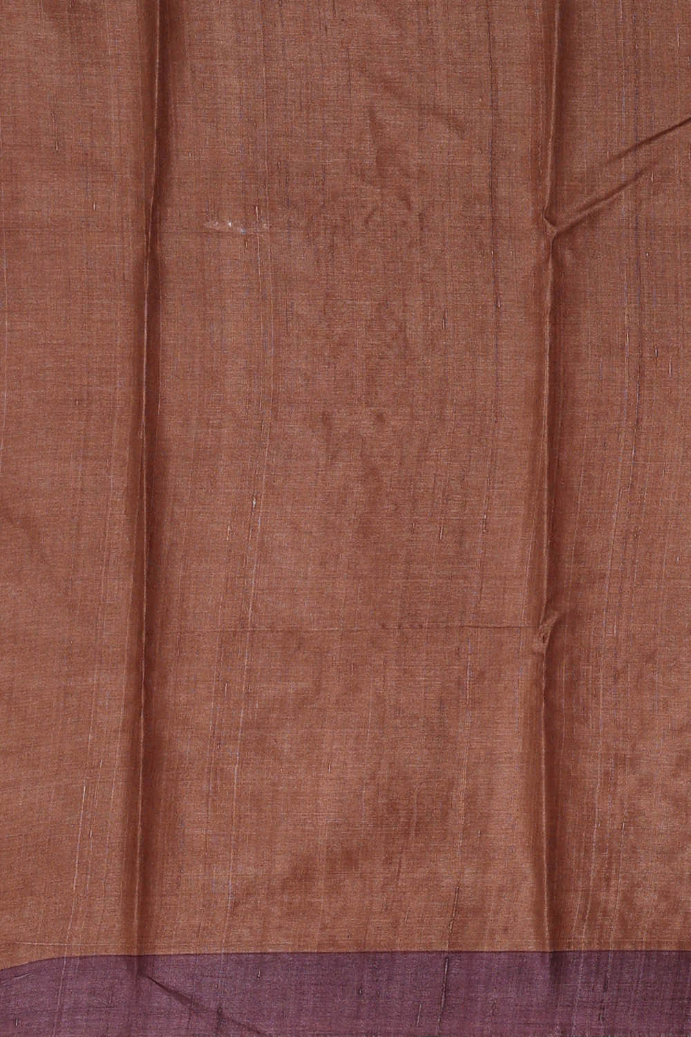 Image of Tussar Silk Deep Wine Embroidered Saree
